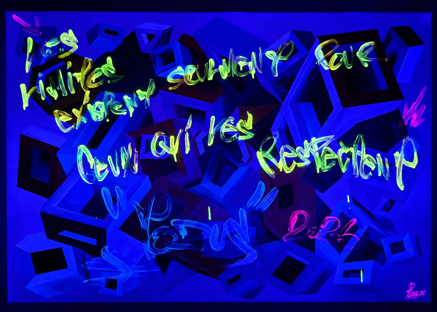 Capharnaüm sous lumière UV